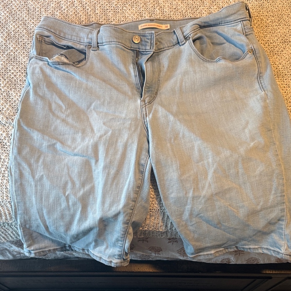 Light Blue Denim Shorts